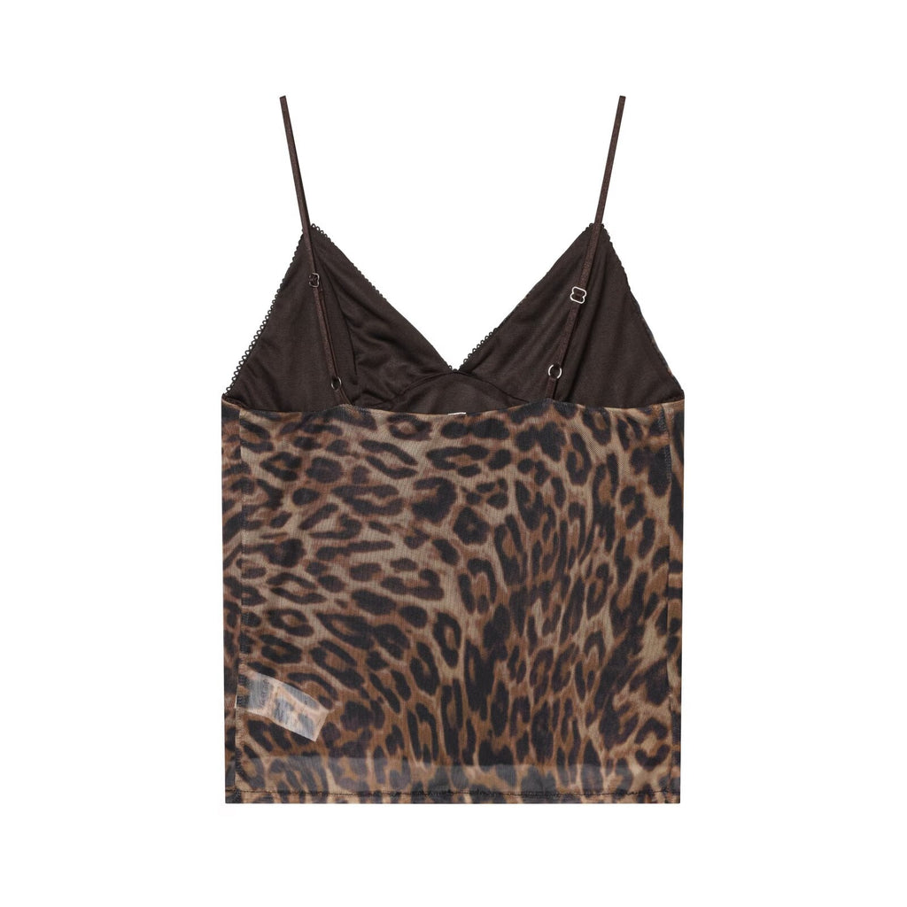 suit Women's 2 pieces animal print tulle top+Skirts