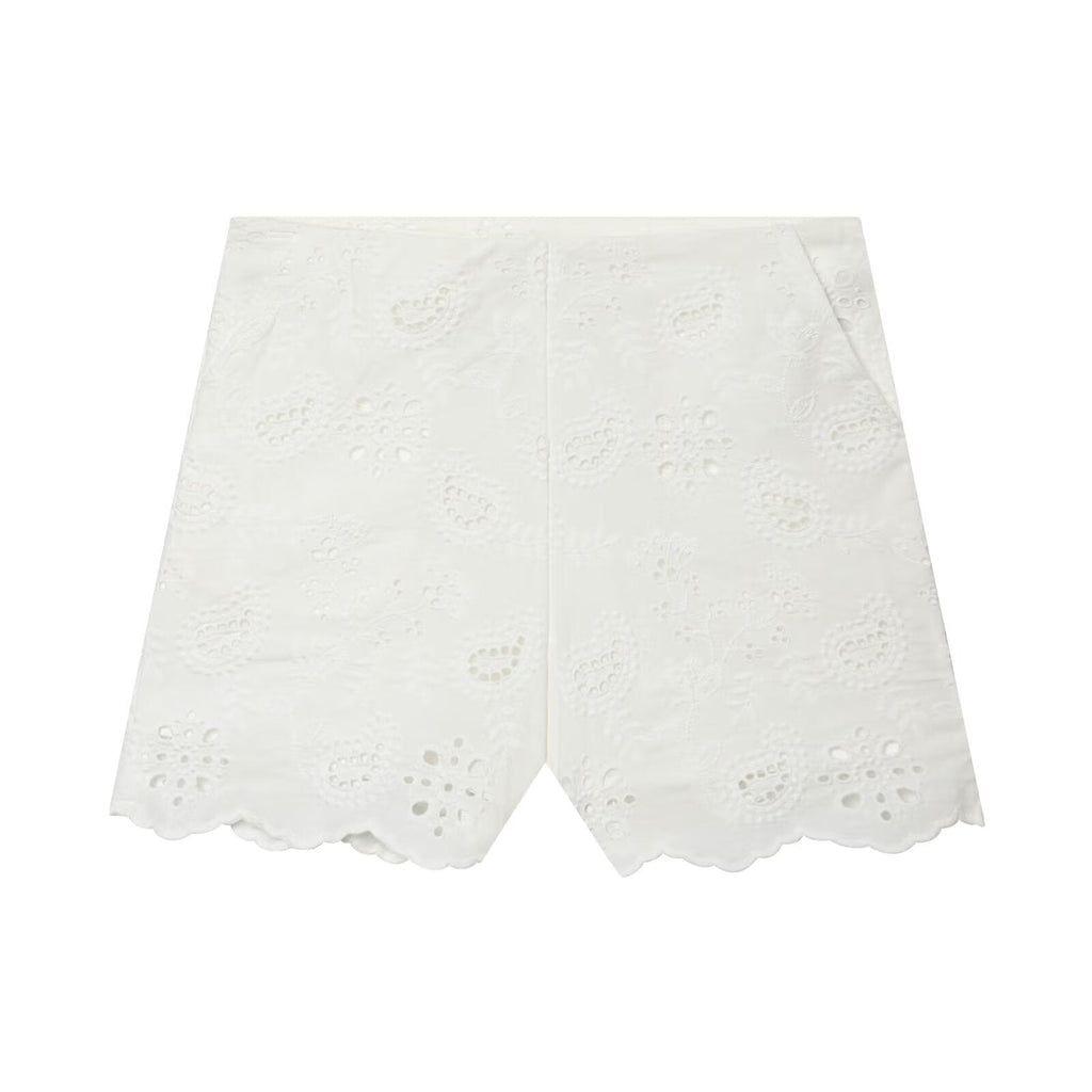 suit Women's 2 pieces with shoulder pads embroidered Blazer Coat+Shorts