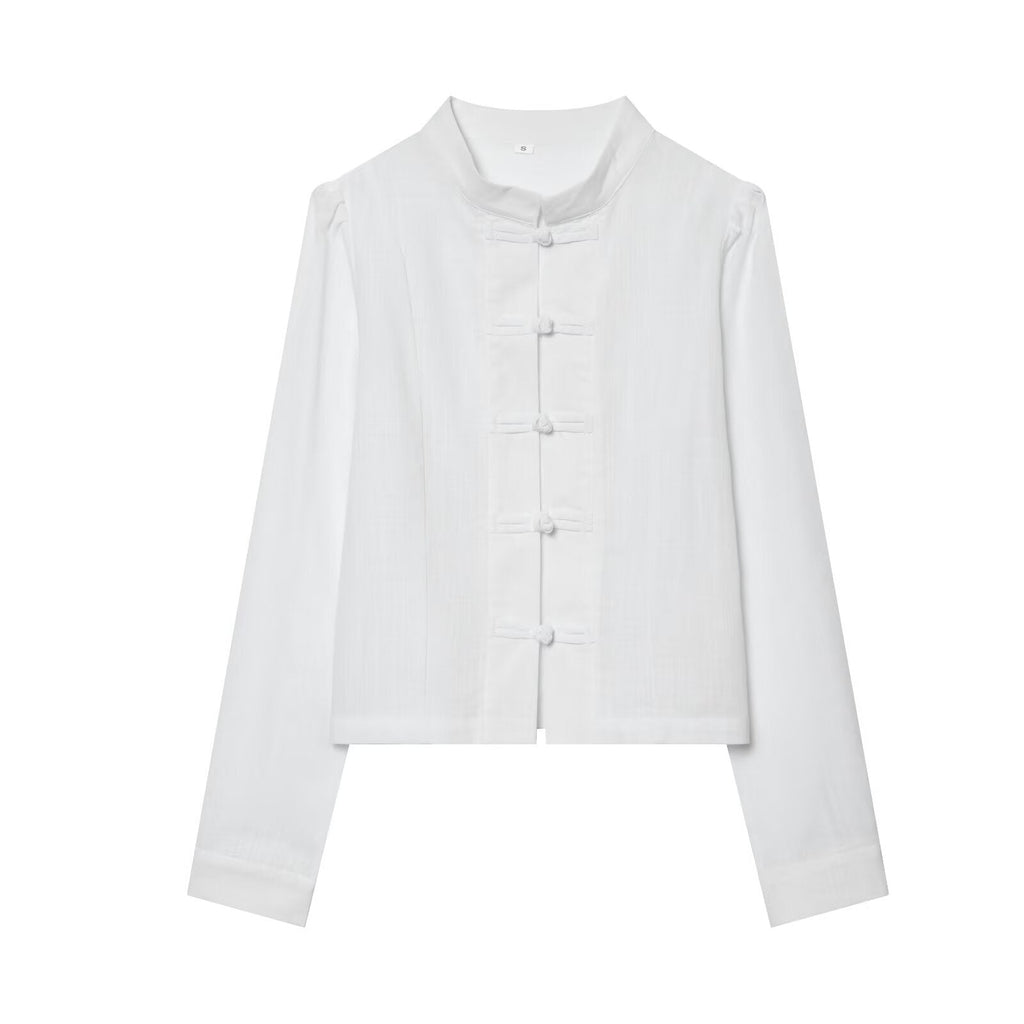 2026 Women's New Chinese style stand collar shirt