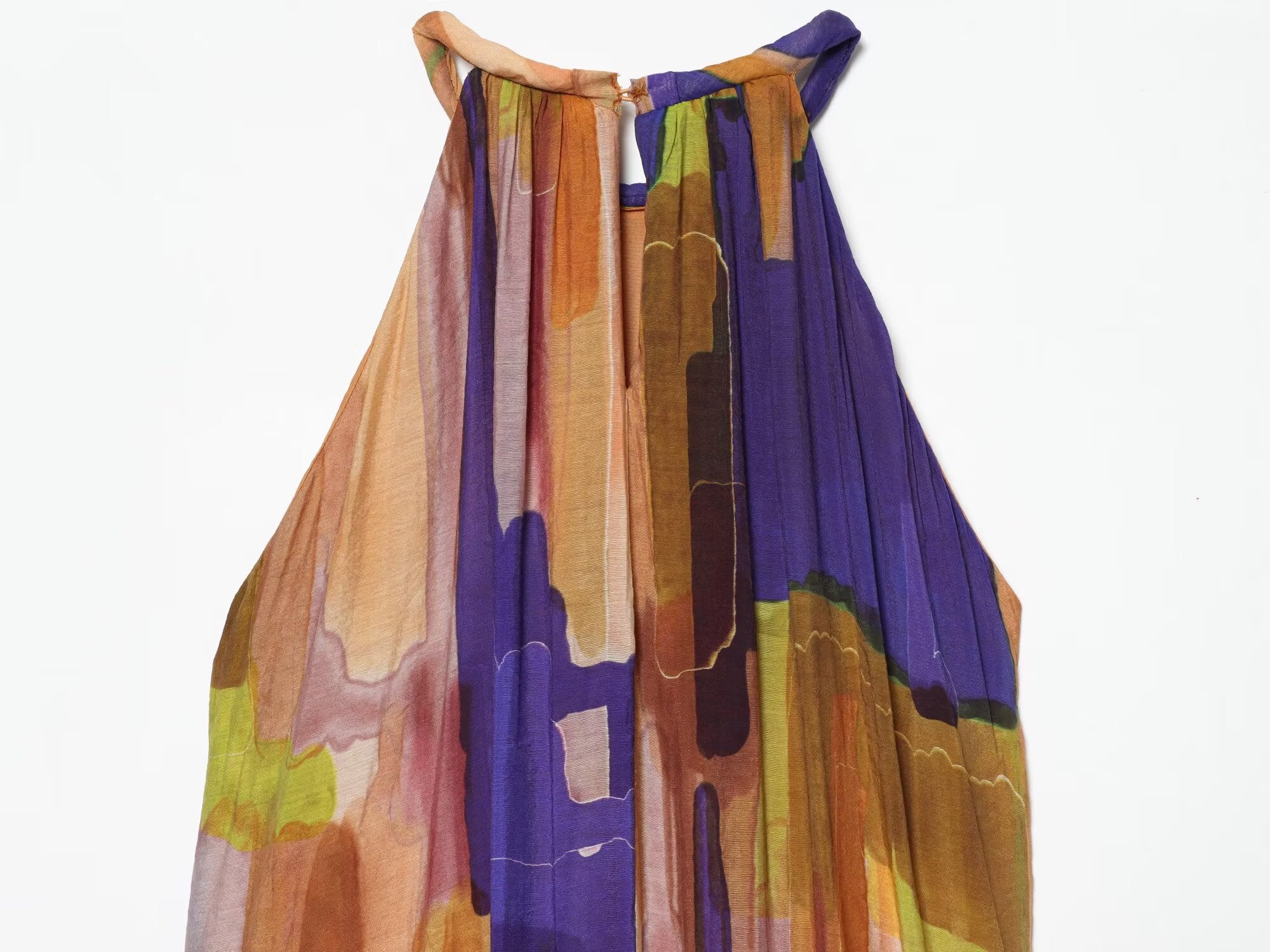 Women's asymmetric hem printed dress