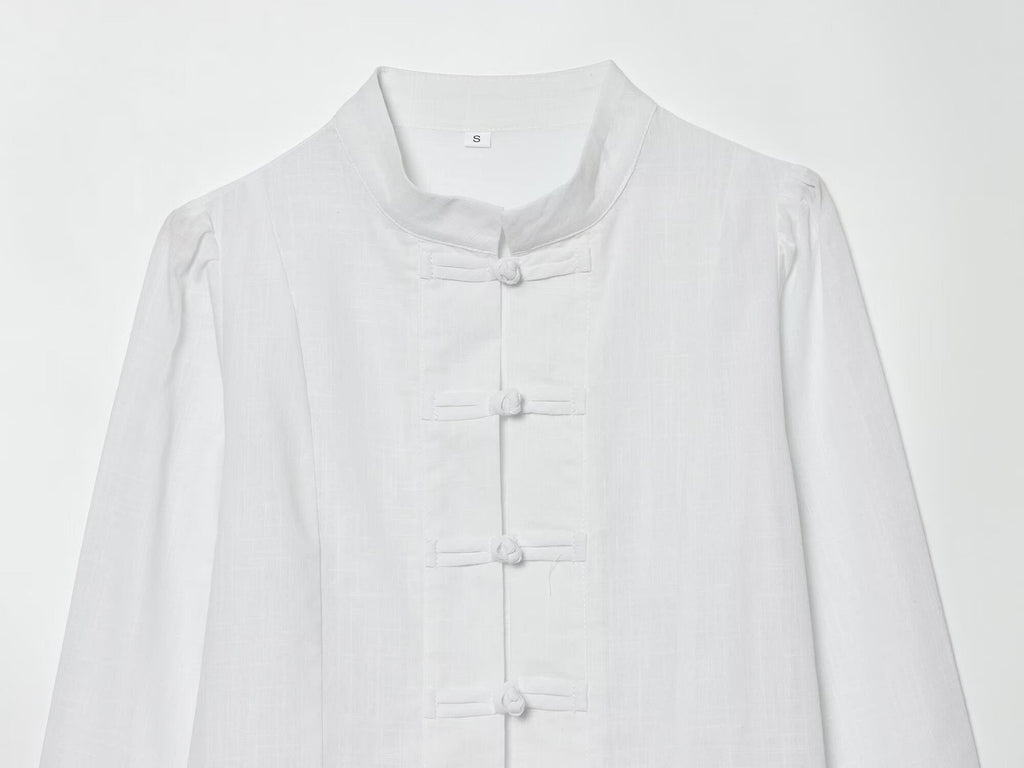 2026 Women's New Chinese style stand collar shirt