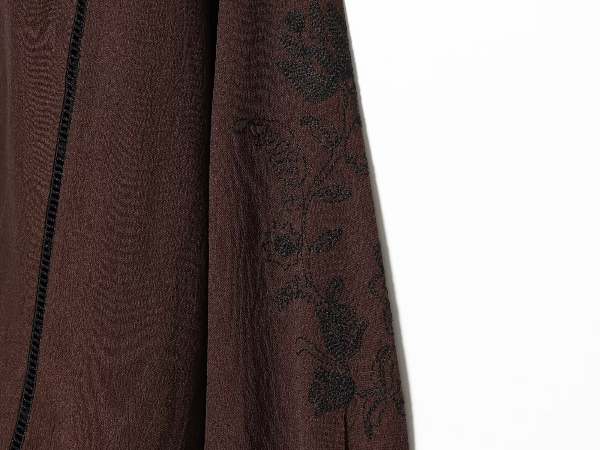 suit Women's 2 pieces lace up decorative embroidered shirt+pants