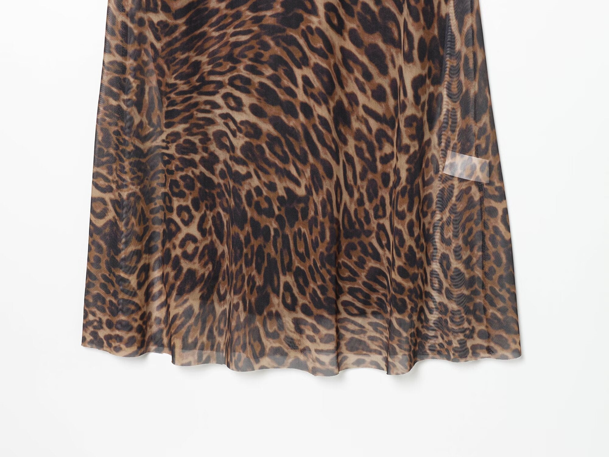 suit Women's 2 pieces animal print tulle top+Skirts