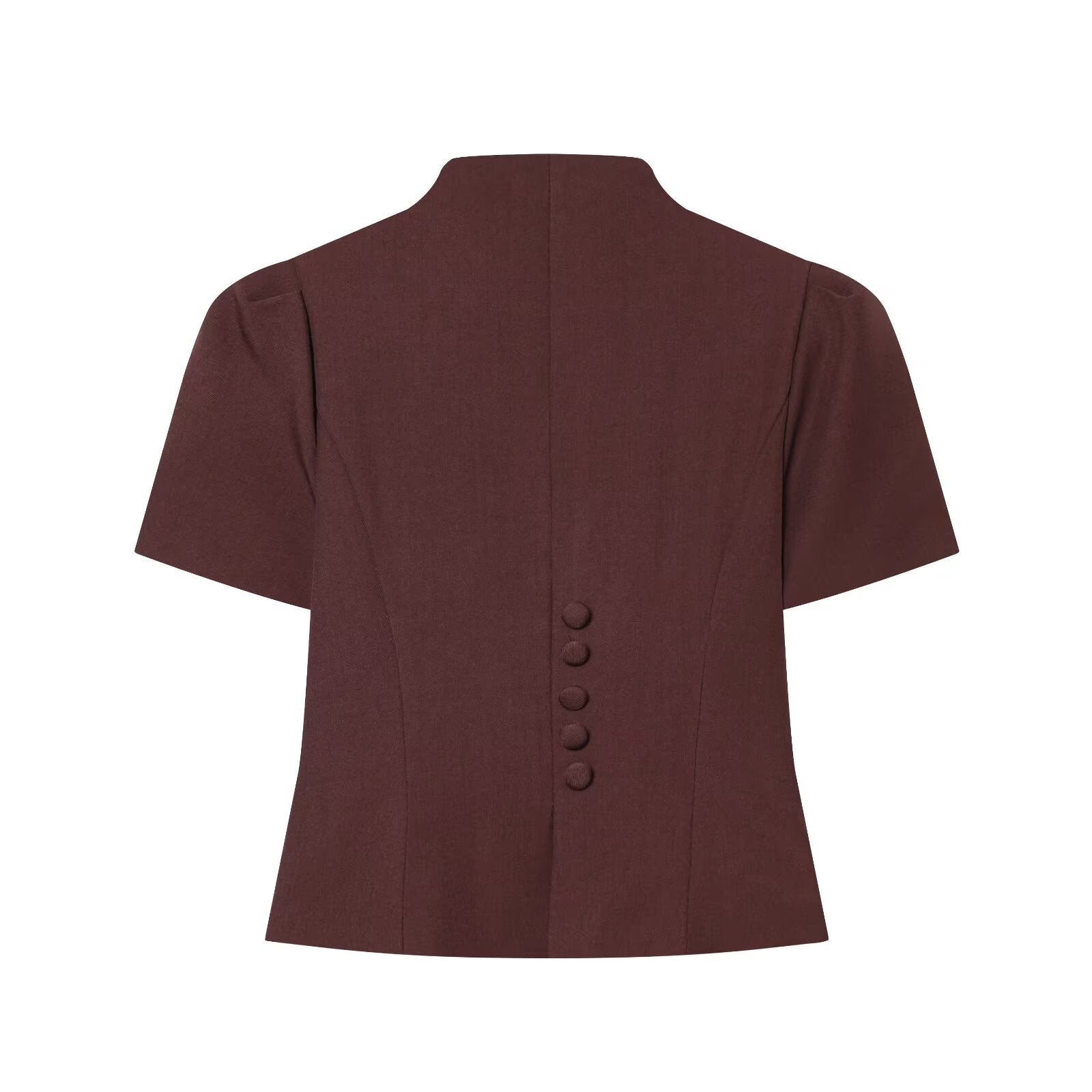 Women's new lace patchwork short sleeved Blazer top
