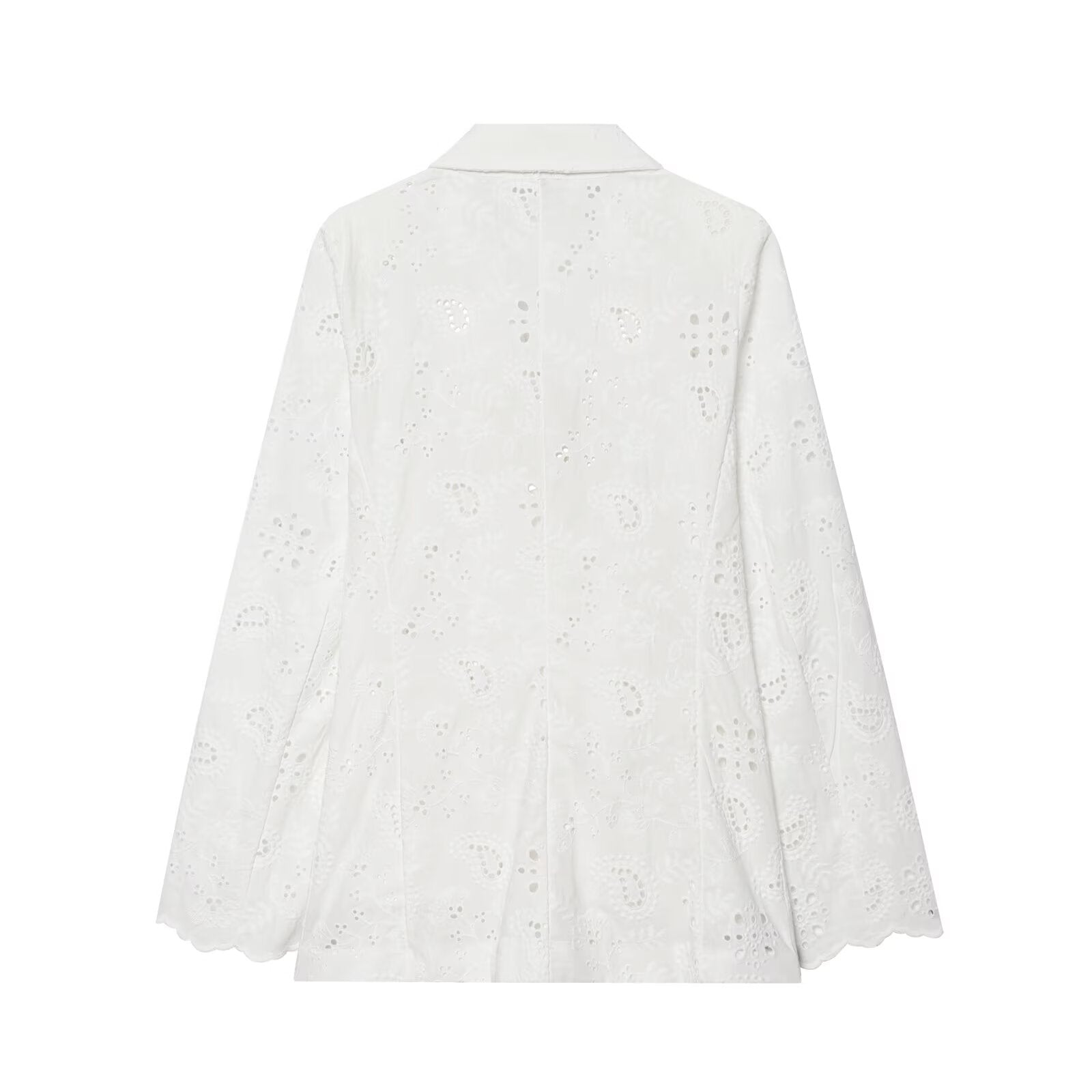 suit Women's 2 pieces with shoulder pads embroidered Blazer Coat+Shorts